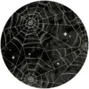 Sorte Halloween Tallerkner med Spindelvæv