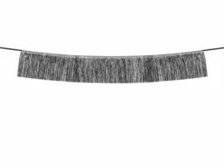 Sort Frynsebanner, 20 x 135 cm