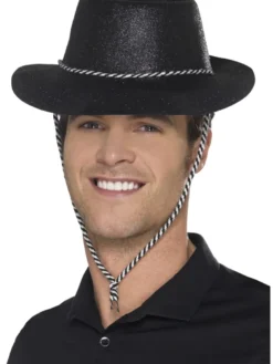 Sort Glimmer Cowboy Hat