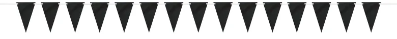 Sort Karton Flag Guirlande
