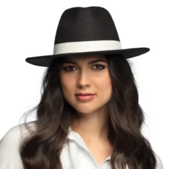 Sort Luksus Gangsterhat