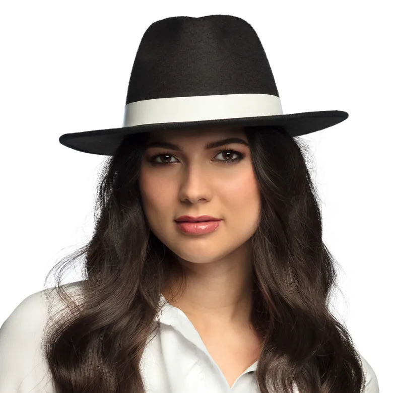 Sort Luksus Gangsterhat