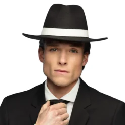Sort Luksus Gangsterhat
