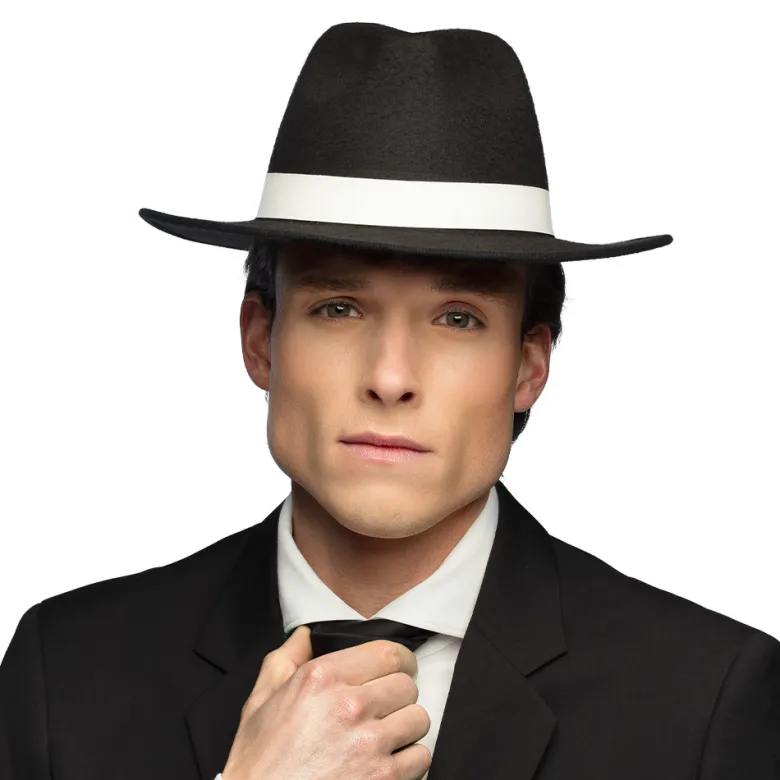 Sort Luksus Gangsterhat