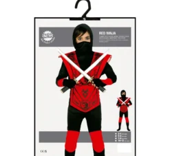 Sort Ninja Kriger - Kostume Til Drenge (3 - 12 år)