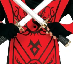 Sort Ninja Kriger - Kostume Til Drenge (3 - 12 år)