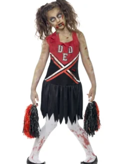 Sort/Rød Zombie Cheerleader,