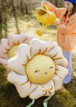 Stående Blomst Ballon Beige - Airwalker