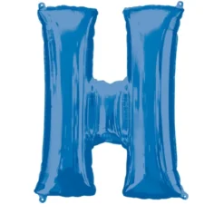 Stor Blå Folie Ballon - Bogstav ''H''