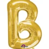 Stor Guld Folie Ballon - Bogstav ''B''