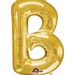 Stor Guld Folie Ballon - Bogstav ''B''