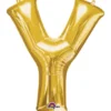 Stor Guld Folie Ballon - Bogstav ''Y''