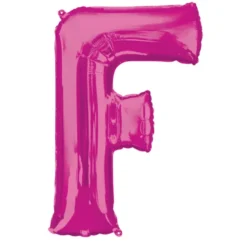 Stor Pink Folie Ballon - Bogstav ''F''