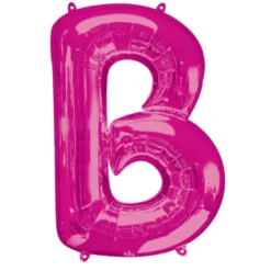 Stor Pink Folie Ballon - Bogstav ''B''