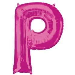Stor Pink Folie Ballon - Bogstav ''P''
