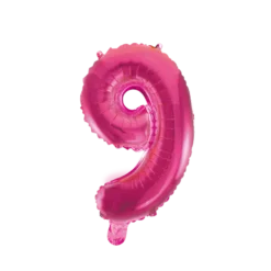 Stor Pink Folie Tal Ballon (88cm.) - 9 Tal