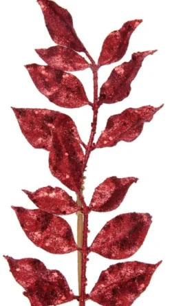 Stor Rød Gren m/Glitter Blade, 80 cm