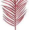 Stor Rød Palmegren m/Glitter, 50 cm