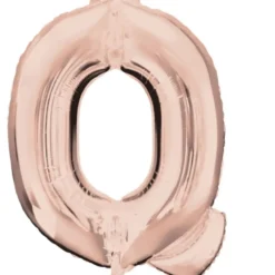 Stor Rosegold Folie Ballon - Bogstav ''Q''