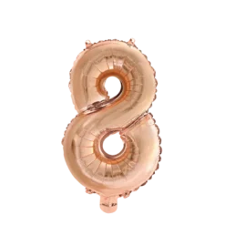 Stor rosegold tal ballon (88cm.) - 8 tal