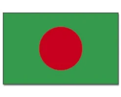 Stort Bangladesh Stofflag, 90 x 150 cm