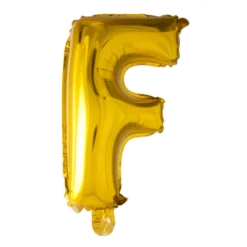 Stort Guld Folie Bogstav - ''F''