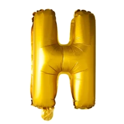 Stort Guld Folie Bogstav - ''H''