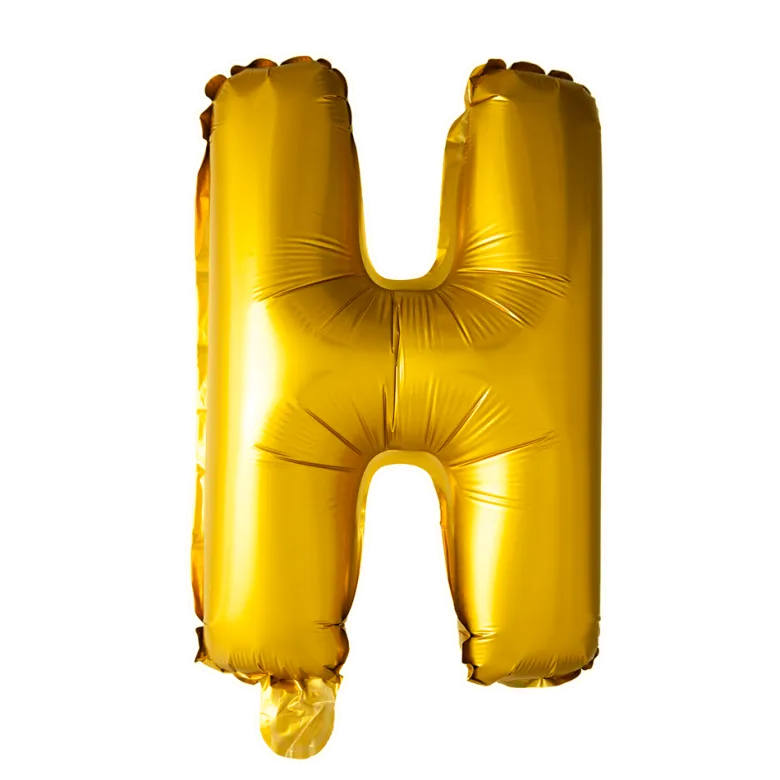 Stort Guld Folie Bogstav - ''H''