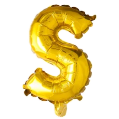 Stort Guld Folie Bogstav - ''S''