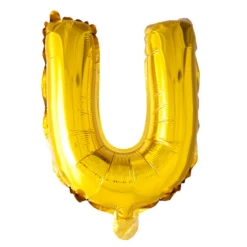 Stort Guld Folie Bogstav - ''U''