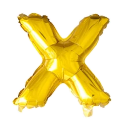 Stort Guld Folie Bogstav - ''X''