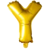 Stort Guld Folie Bogstav - ''Y''