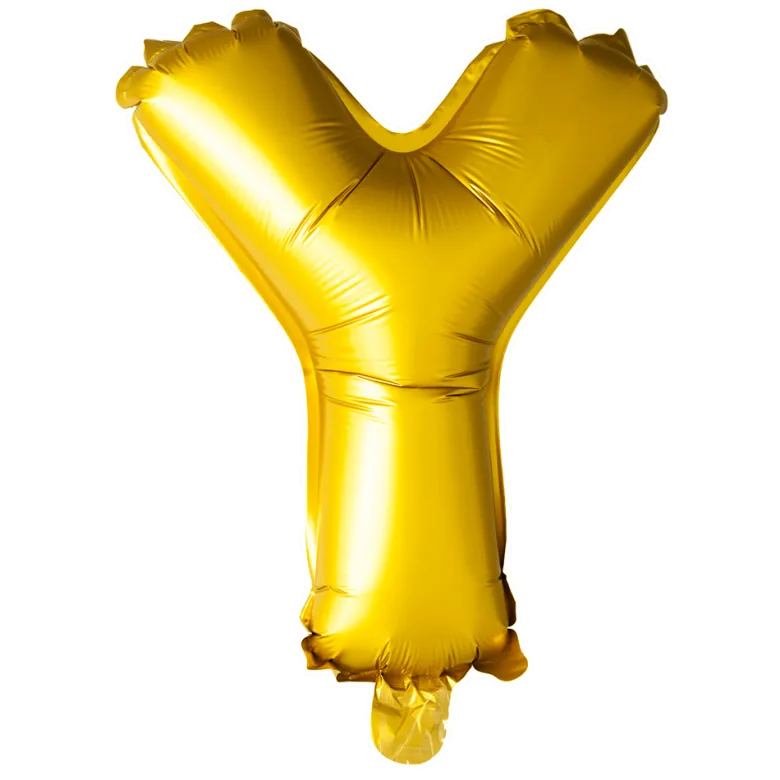 Stort Guld Folie Bogstav - ''Y''