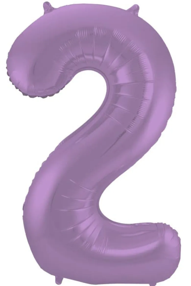 Stort Lavendel Shape Folietal 86 cm, 2 Tal