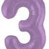 Stort Lavendel Shape Folietal 86 cm, 3 Tal