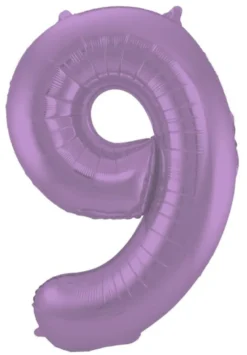 Stort Lavendel Shape Folietal 86 cm, 9 Tal
