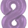 Stort Lavendel Shape Folietal 86 cm, 8 Tal
