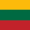 Stort Litauen Stof Flag, 90 x 150 cm