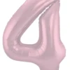 Stort Lyserødt Shape Folietal 86 cm, 4 Tal