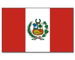 Stort Peruviansk Stofflag, 90 x 150 cm