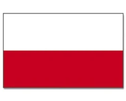 Stort Polsk flag 90 x 150 cm