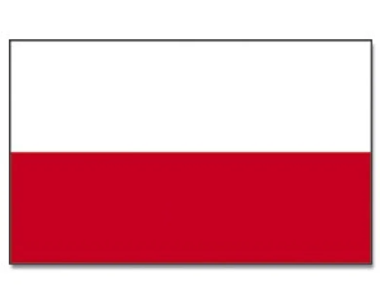 Stort Polsk flag 90 x 150 cm
