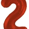 Stort Rødt Shape Folietal 86 cm, 2 Tal