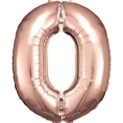Stort Rosegold Shape Folietal 86 cm, 0 Tal