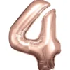 Stort Rosegold Shape Folietal 86 cm, 4 Tal