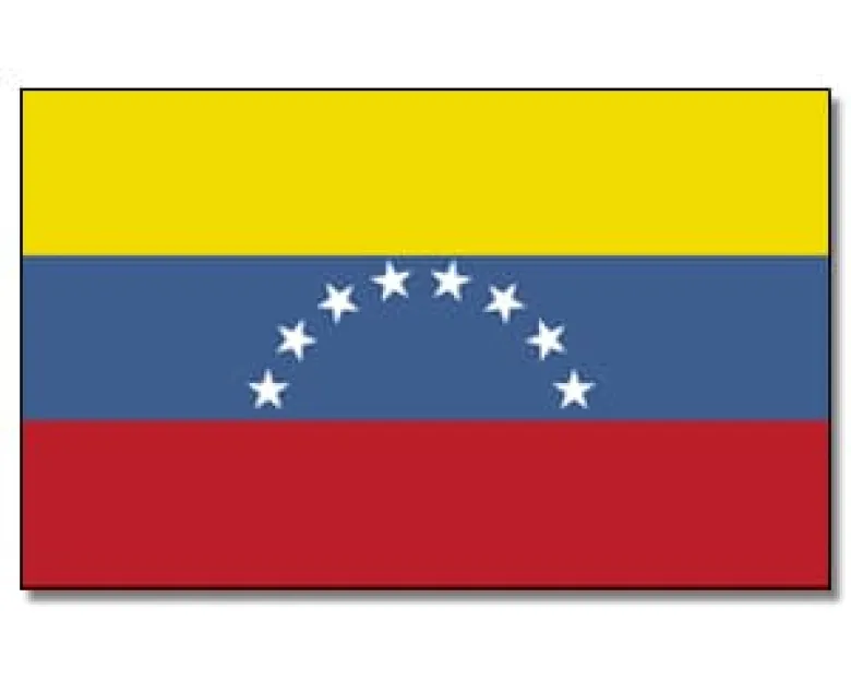 Stort Venezuelansk Stofflag, 90 x 150 cm
