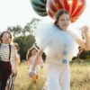 Stribet Cirkus Ballon, Grøn