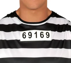 Stribet Fangekostume til Voksne