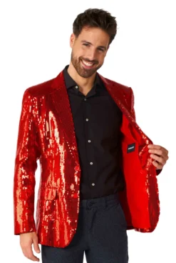 Suitmeister™ Blazer - Paillet Rød