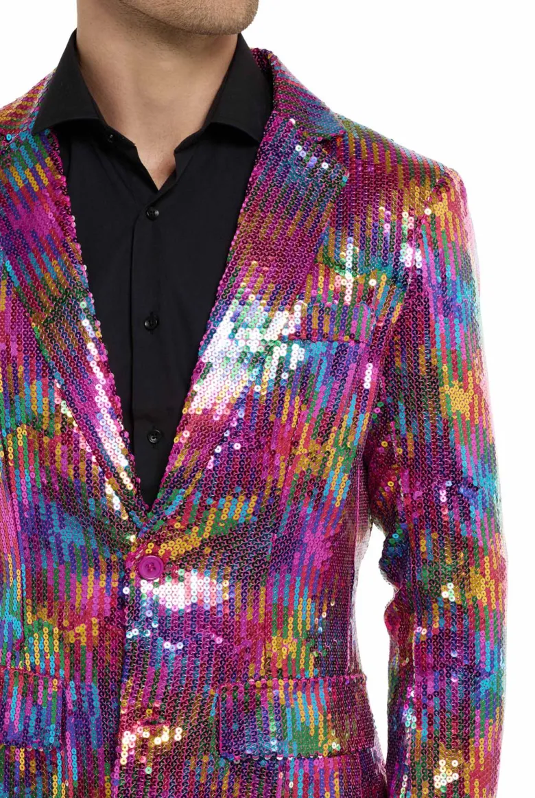 Suitmeister™ Blazer - Paillet Regnbue